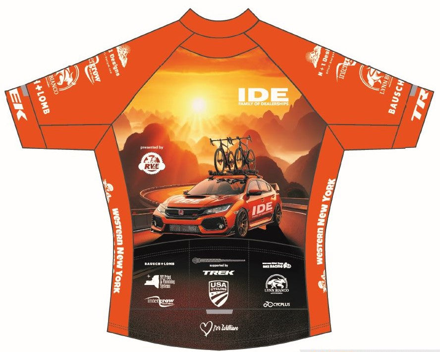 2024 "Ide Racing" Race Cut Cycling Jersey - Overstock