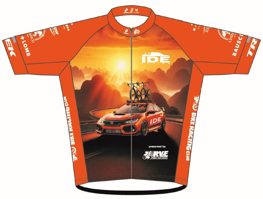 2024 "Ide Racing" Race Cut Cycling Jersey - Overstock