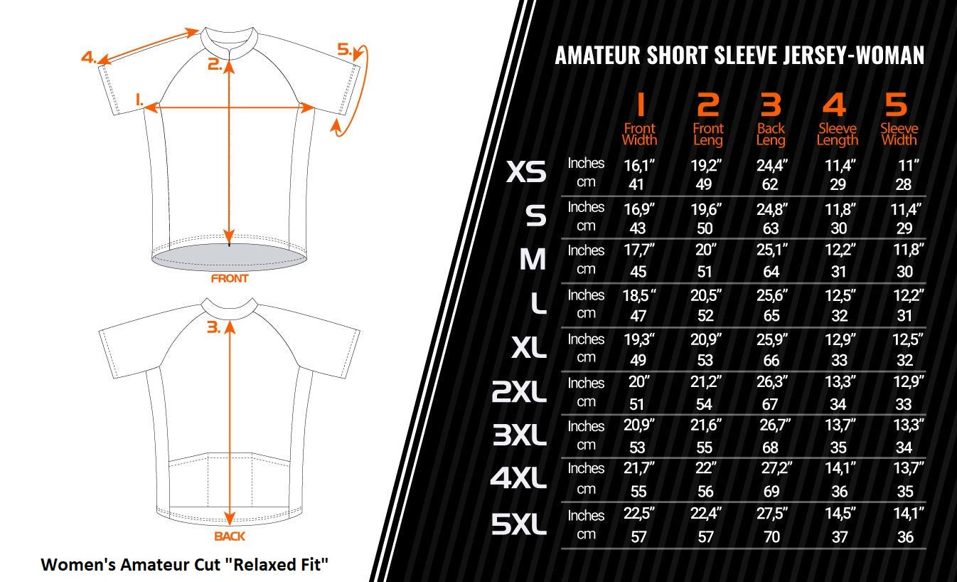 JFG Fluorescent Pink "Skull Remix" Amateur Cut Cycling Jersey