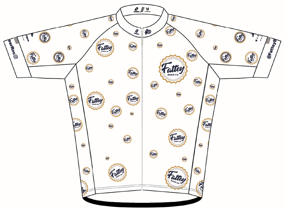 Fattey Beer Co (Blue) Race Cut Cycling Jersey