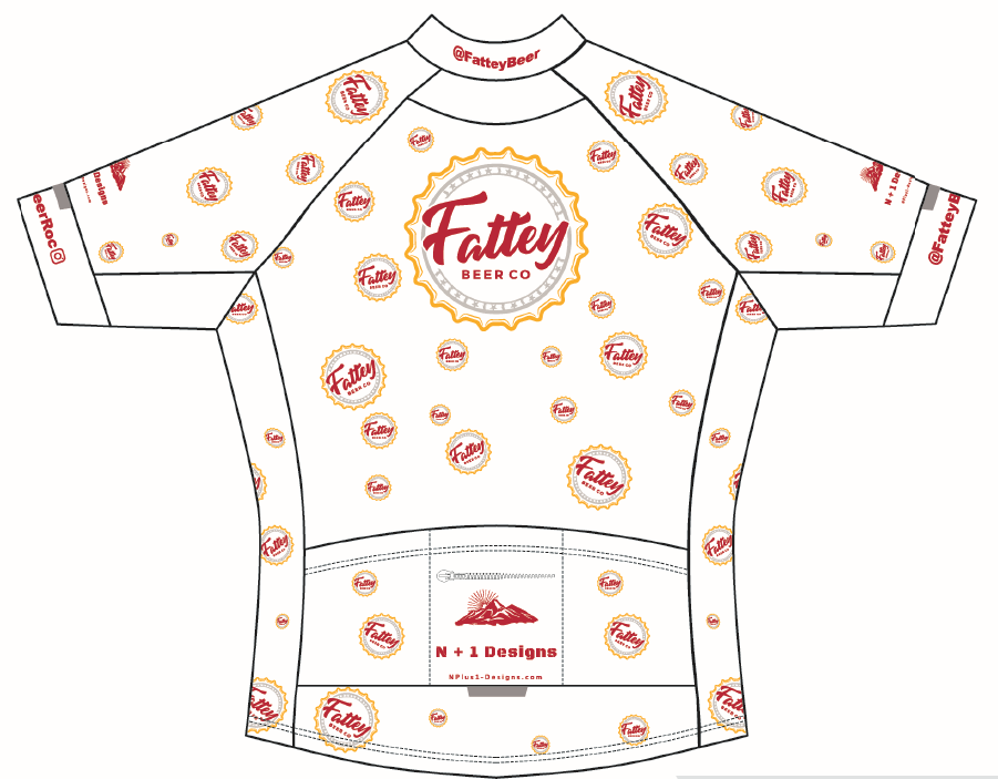 Fattey Beer Co (Maroon) Race Cut Cycling Jersey