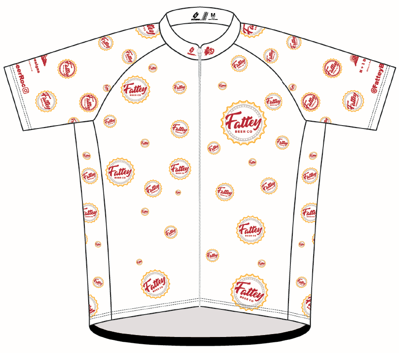 Fattey Beer Co (Maroon) Amateur Cut Cycling Jersey