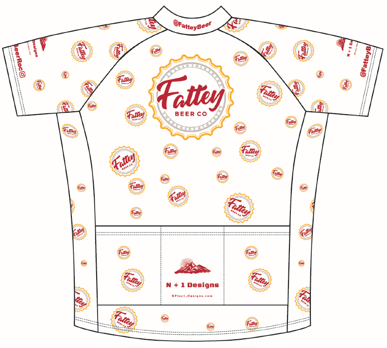 Fattey Beer Co (Maroon) Amateur Cut Cycling Jersey