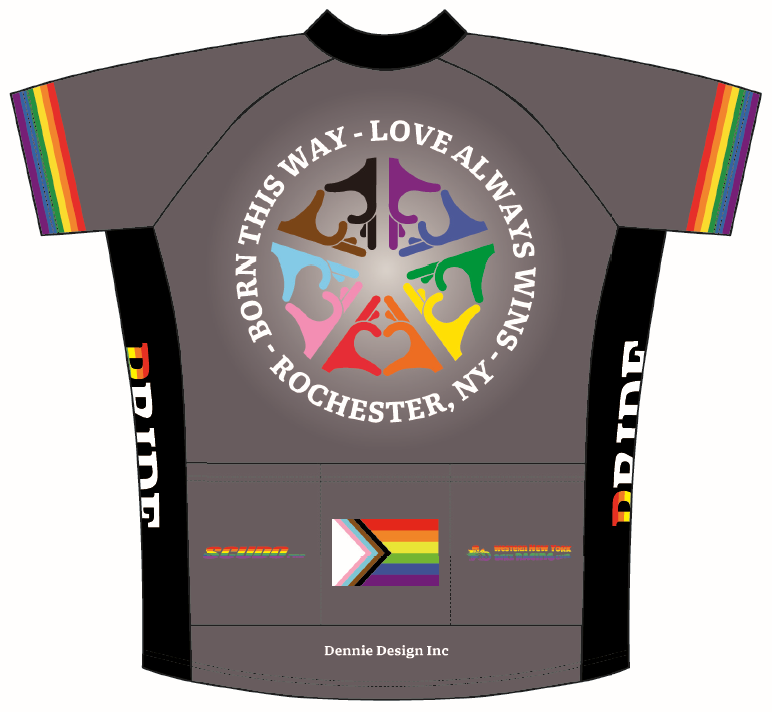 Pride "ROC Grey" Amateur Cut Cycling Jersey