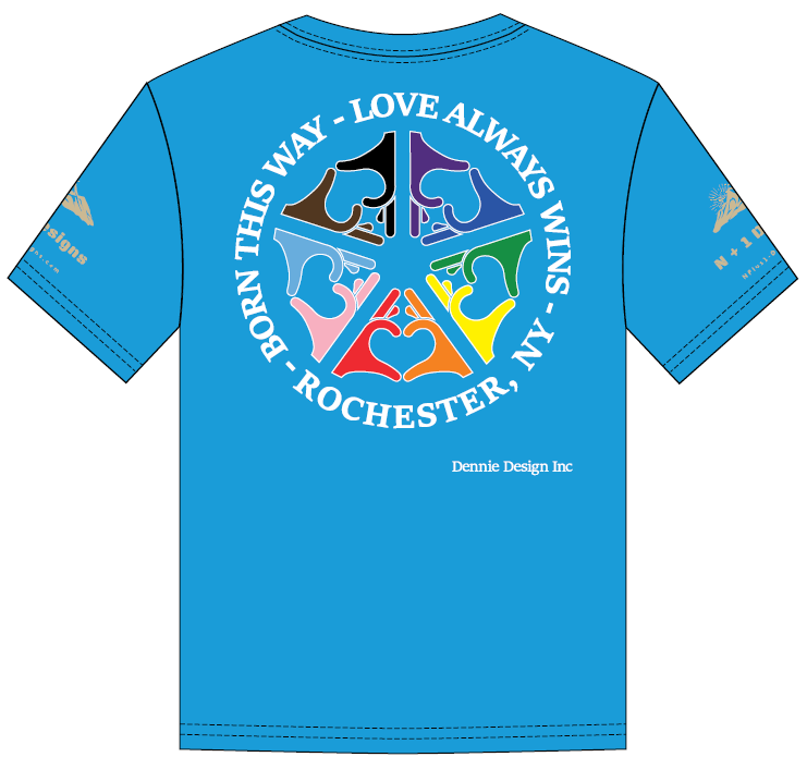 PRIDE "ROC Blue" Cooling Performance Crew T-Shirt