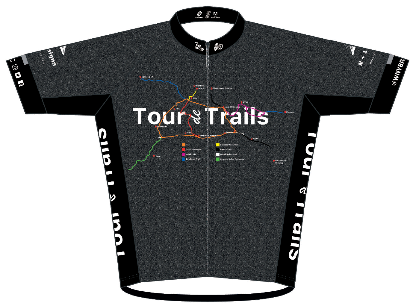 Tour de Trails Race Cut Cycling Jersey