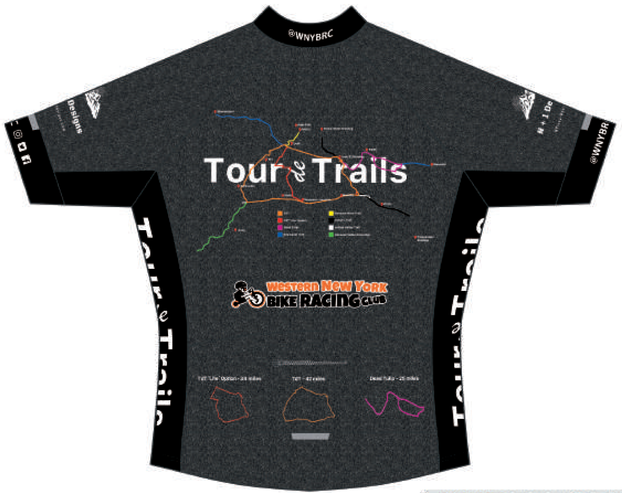 Tour de Trails Race Cut Cycling Jersey