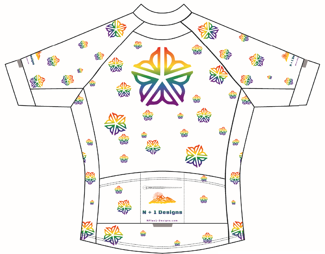 ROC Pride "White" Amateur Cut Cycling Jersey