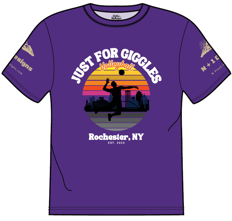JFG "Lavender" Volleyball Cooling Performance Crew T-Shirt