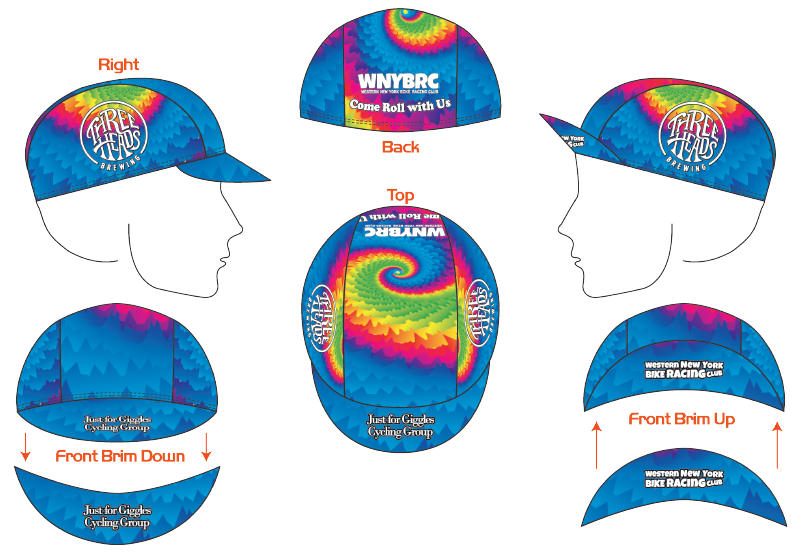3HB "Tie-Dye" Cycling Cap