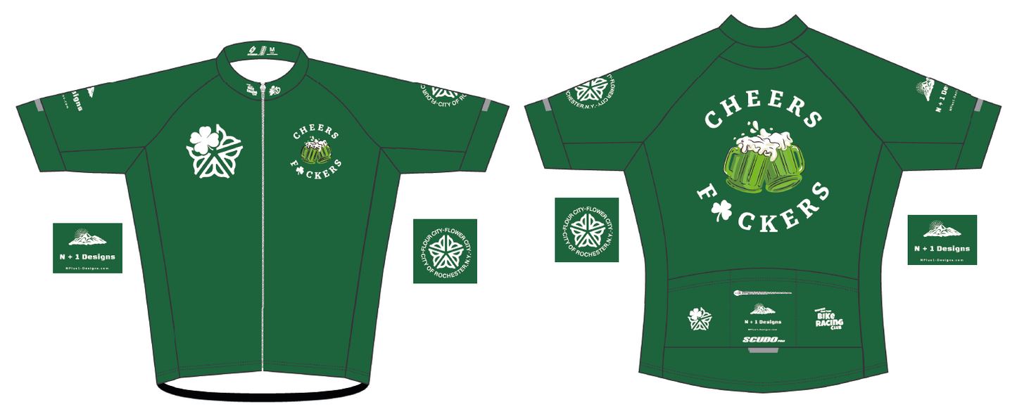 ROC Cheers F☘️ckers Race Cut Cycling Jersey