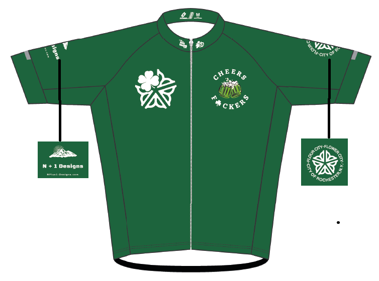 ROC Cheers F☘️ckers Race Cut Cycling Jersey