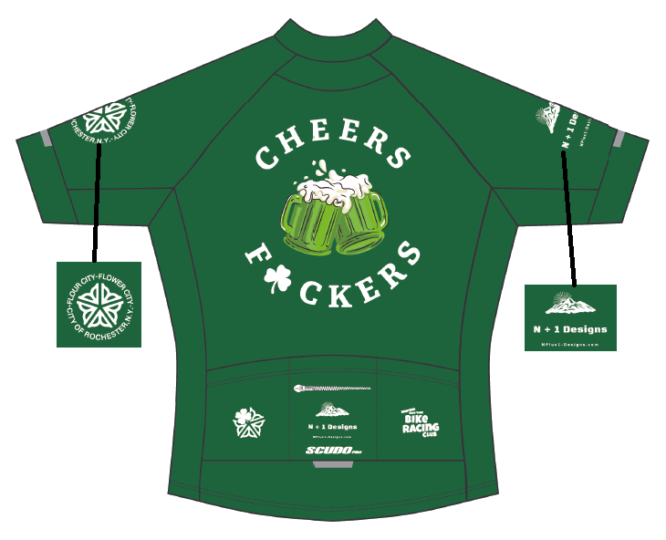ROC Cheers F☘️ckers Race Cut Cycling Jersey