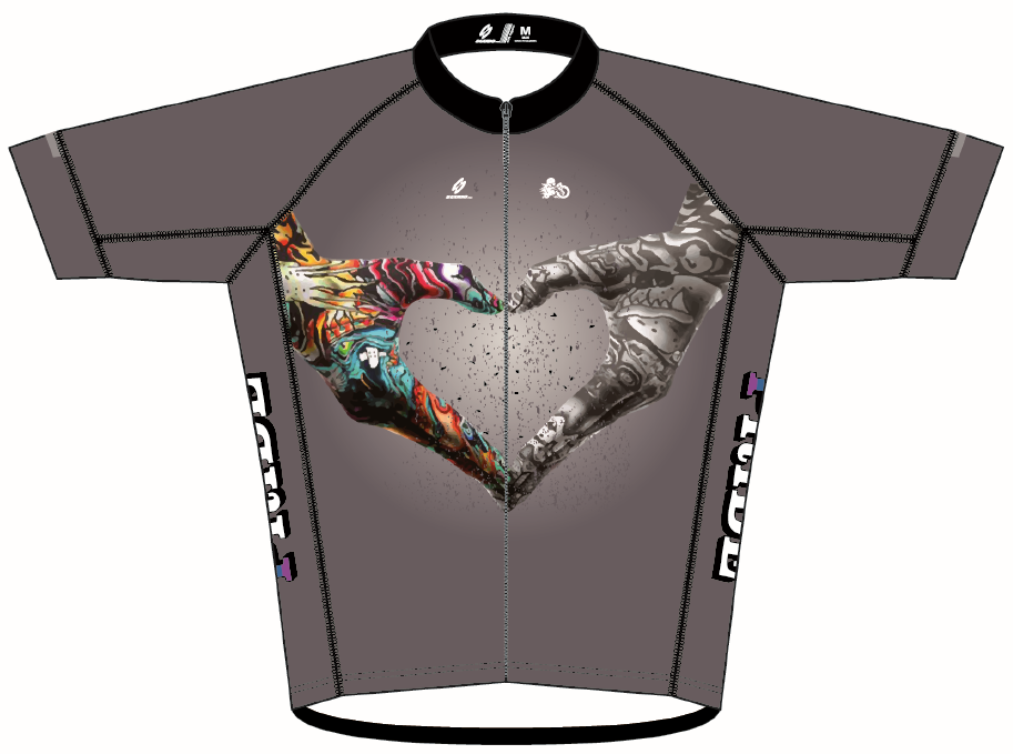 PRIDE "Hand Heart" Race Cut Cycling Jersey