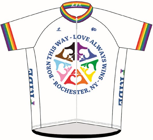 Pride "ROC White" Amateur Cut Cycling Jersey