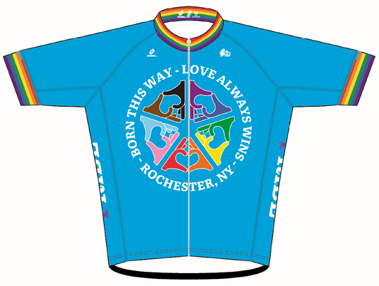 PRIDE "ROC Blue" Race Cut Cycling Jersey