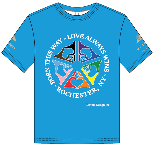 PRIDE "ROC Blue" Cooling Performance Crew T-Shirt