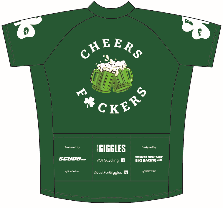 JFG St Patty's Amateur Cut Cycling Jersey